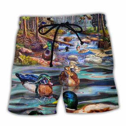 Duck Love Lake And Fly Life - Beach Short - Owl Ohh - Owl Ohh