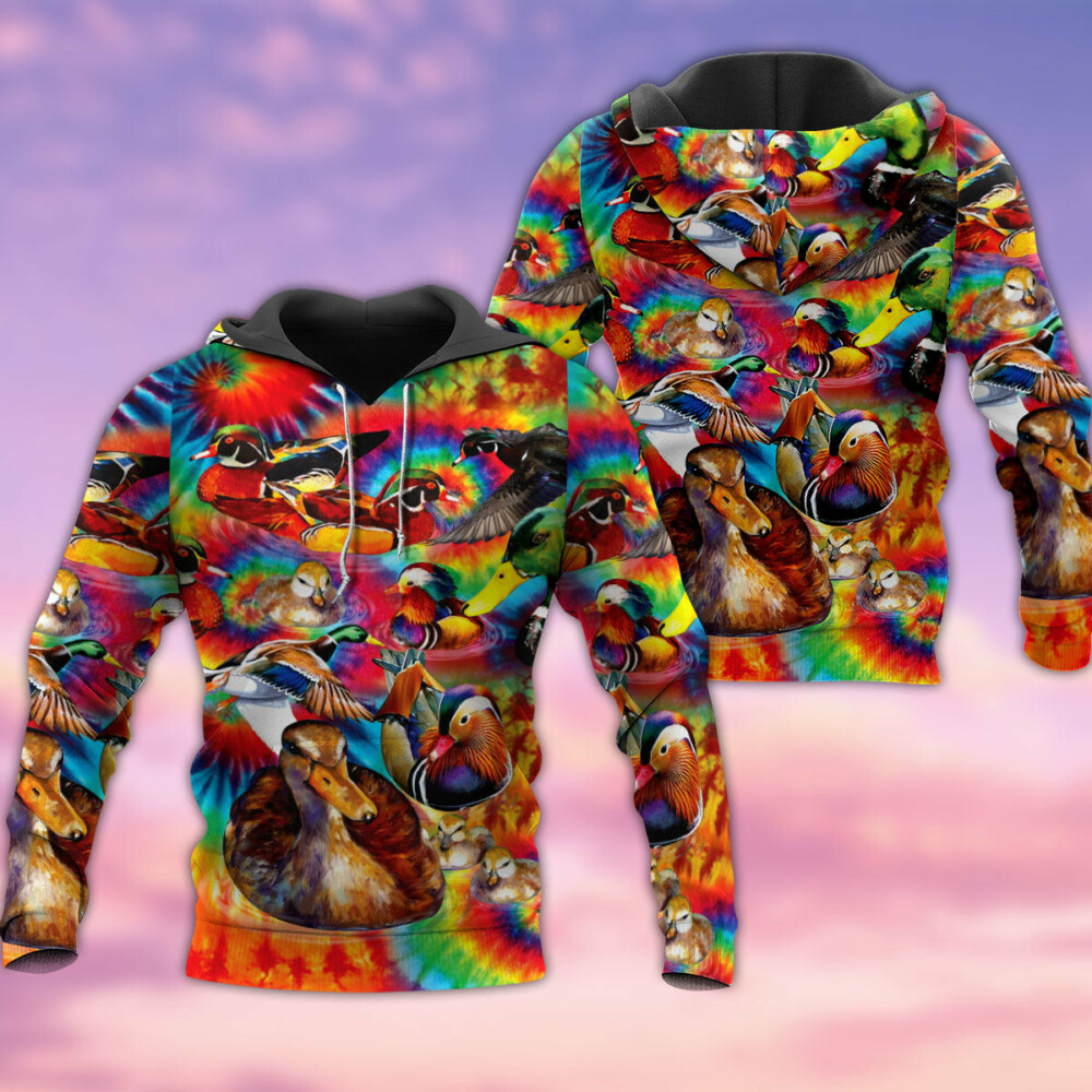 Duck Love Red And Green - Hoodie - Owl Ohh - Owl Ohh