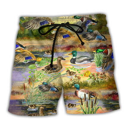 Duck Love Sky Wild Life - Beach Short - Owl Ohh - Owl Ohh