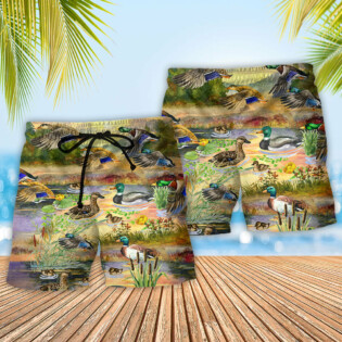 Duck Love Sky Wild Life - Beach Short - Owl Ohh - Owl Ohh