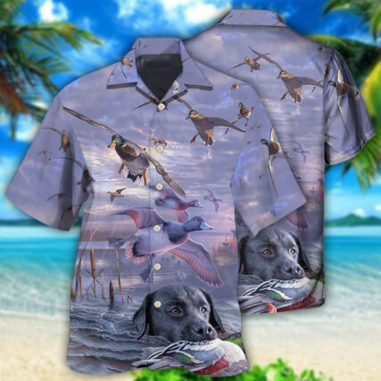 Duck Hunting Purple Sky - Hawaiian Shirt - Owl Ohh - Owl Ohh