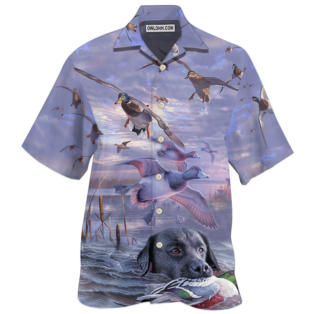Duck Hunting Purple Sky - Hawaiian Shirt - Owl Ohh - Owl Ohh