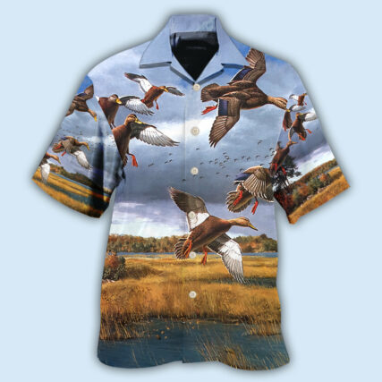 Hunting Duck Hunting Classic Style - Hawaiian Shirt - Owl Ohh - Owl Ohh