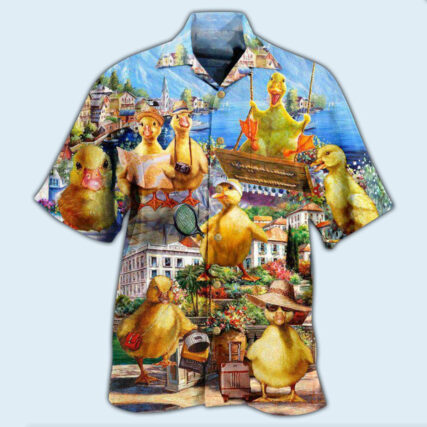 Duck In An Amazing Adventure - Hawaiian Shirt - Owl Ohh - Owl Ohh