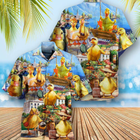 Duck In An Amazing Adventure - Hawaiian Shirt - Owl Ohh - Owl Ohh