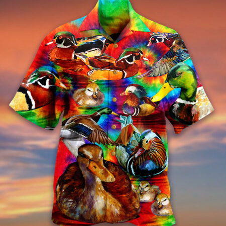 Duck Love Red And Green - Hawaiian Shirt - Owl Ohh - Owl Ohh