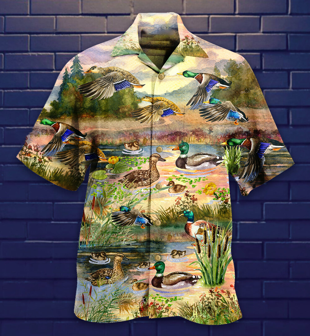 Duck Love Beautiful Sky - Hawaiian Shirt - Owl Ohh - Owl Ohh