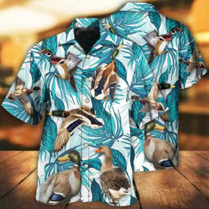 Duck Tropical Leaf Style - Hawaiian Shirt - Owl Ohh - Owl Ohh