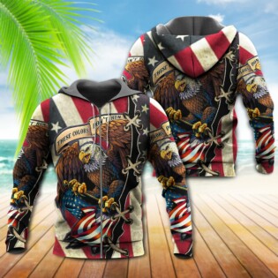 Eagle American Eagle Fly Flag - Hoodie - Owl Ohh - Owl Ohh