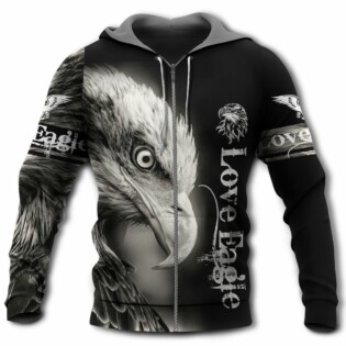 Eagle Love Strong Eagle - Hoodie - Owl Ohh - Owl Ohh