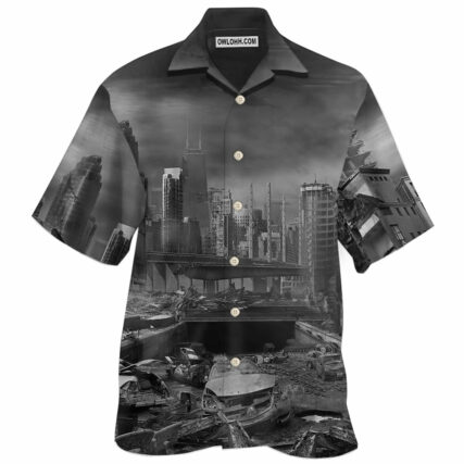 Earthquake I Survived An Earthquake With Dark Style - Hawaiian Shirt - Owl Ohh - Owl Ohh