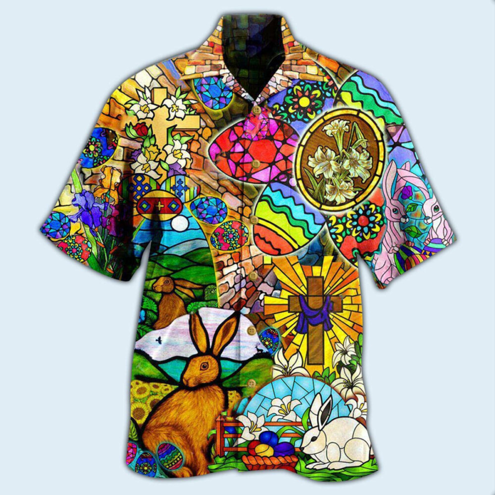 Easter Rabbit Happy - Hawaiian Shirt - Owl Ohh - Owl Ohh