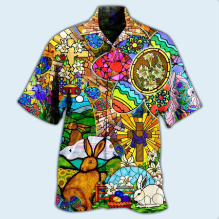 Easter Rabbit Happy - Hawaiian Shirt - Owl Ohh - Owl Ohh