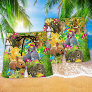 Easter Happy Bunnie So Cute - Beach Short - Owl Ohh - Owl Ohh