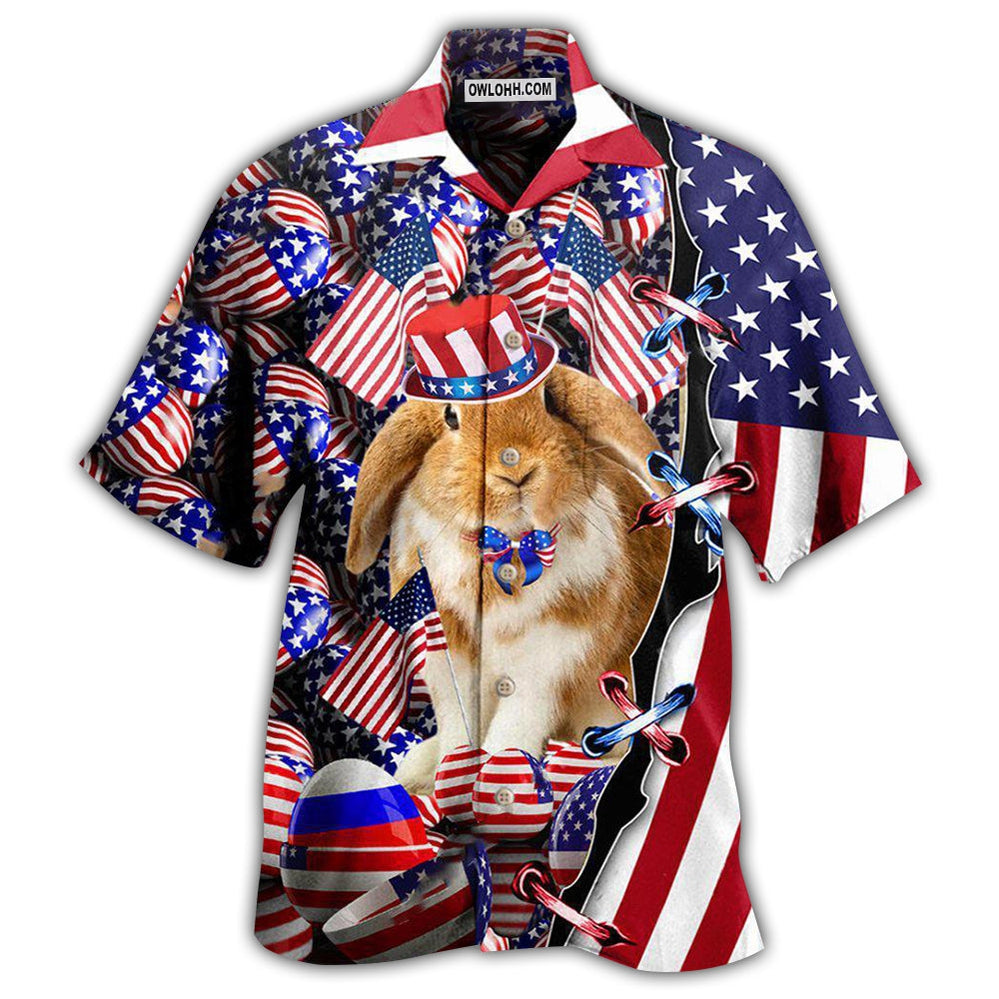 Easter Happy Day 2021 America - Hawaiian Shirt - Owl Ohh - Owl Ohh