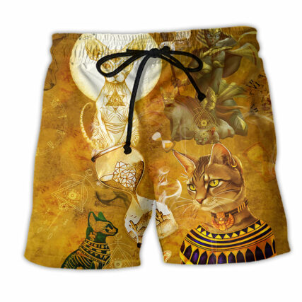 Egypt Cat Amazing Style - Beach Short - Owl Ohh - Owl Ohh