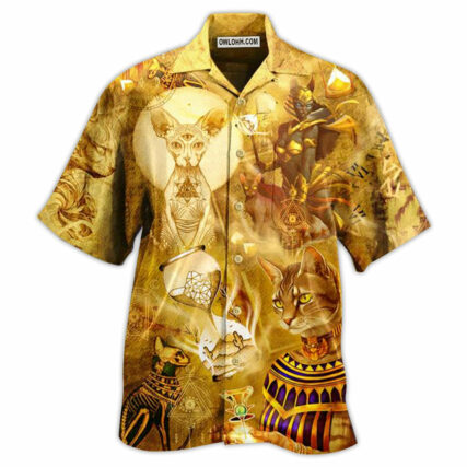 Egypt Cat Style - Hawaiian Shirt - Owl Ohh - Owl Ohh