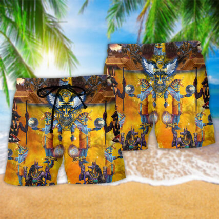 Egypt Gold Cool Style - Beach Short - Owl Ohh - Owl Ohh