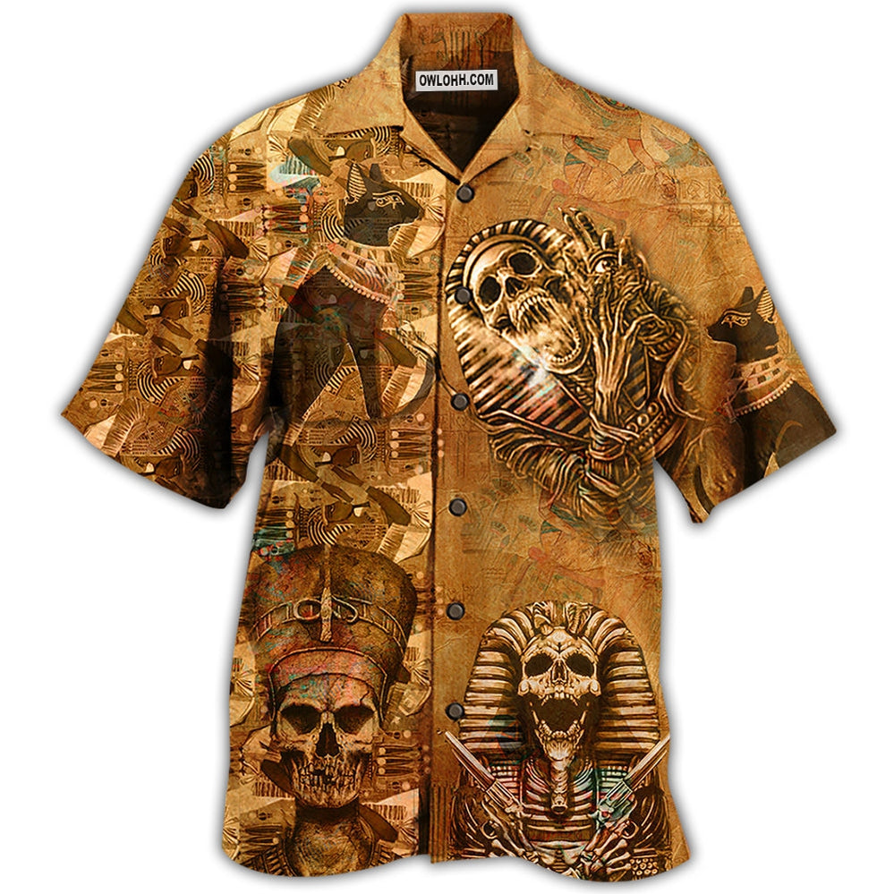 Egypt Skull - Hawaiian Shirt - Owl Ohh - Owl Ohh