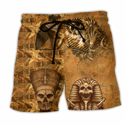 Egypt Skull Lover Style - Beach Short - Owl Ohh - Owl Ohh