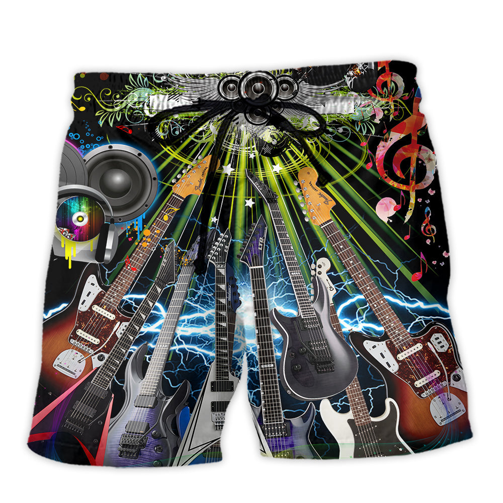 Guitar Electric Guitar Life With Music - Beach Short - Owl Ohh - Owl Ohh