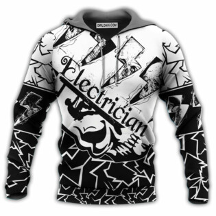 Electrician Black And White Style So Cool - Hoodie - Owl Ohh - Owl Ohh