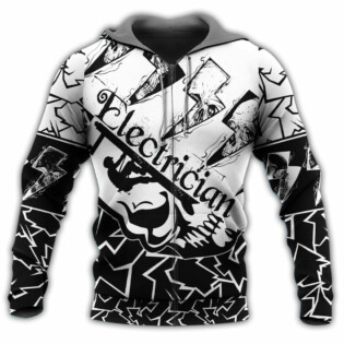 Electrician Black And White Style So Cool - Hoodie - Owl Ohh - Owl Ohh
