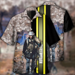 Electrician Cool - Hawaiian Shirt - Owl Ohh - Owl Ohh