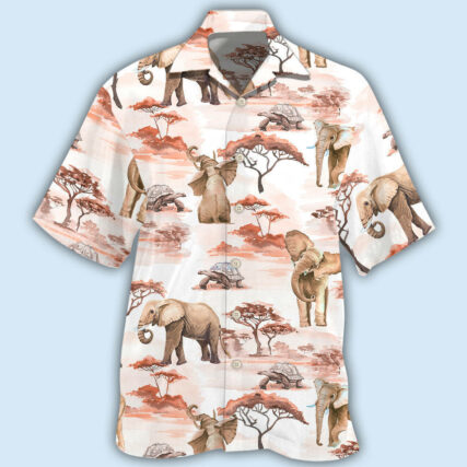 Elephant Cute Elephant Africa - Hawaiian Shirt - Owl Ohh - Owl Ohh