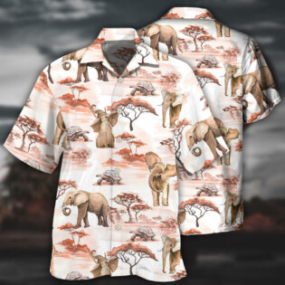 Elephant Cute Elephant Africa - Hawaiian Shirt - Owl Ohh - Owl Ohh
