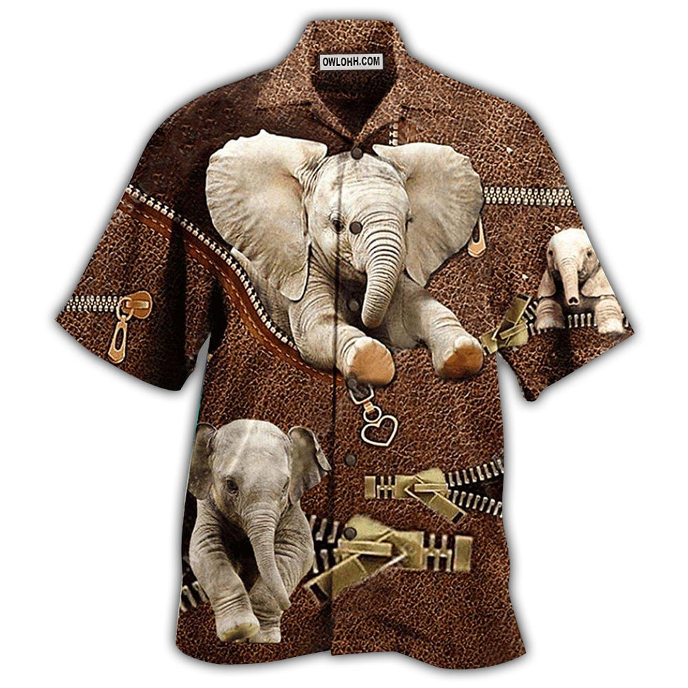 Elephant Awesome Style With Brow - Hawaiian Shirt - Owl Ohh - Owl Ohh