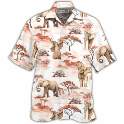 Elephant Cute Elephant Africa - Hawaiian Shirt - Owl Ohh - Owl Ohh