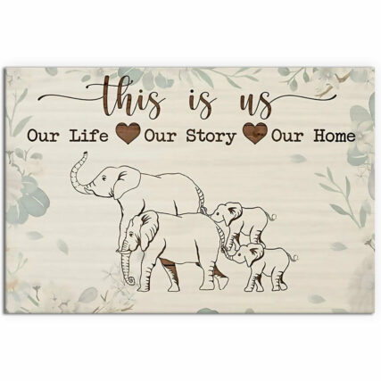 Elephant Out Life This Is Us - Horizontal Poster - Owl Ohh - Owl Ohh