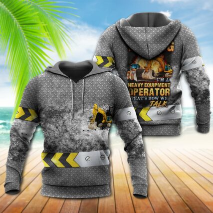 Excavator Heavy Equipment - Hoodie - Owl Ohh - Owl Ohh