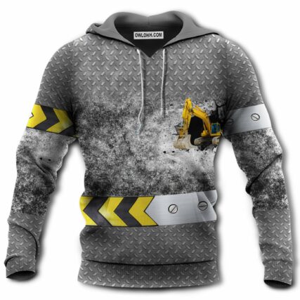 Excavator Heavy Equipment - Hoodie - Owl Ohh - Owl Ohh