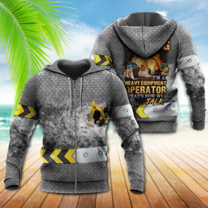 Excavator Heavy Equipment - Hoodie - Owl Ohh - Owl Ohh