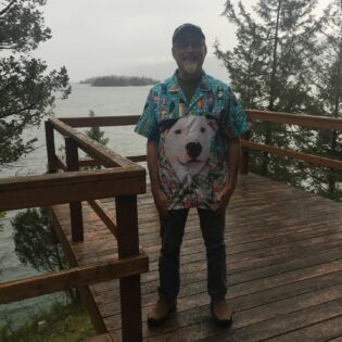 Custom Hawaiian Shirt With Pet Face | Personalized Gift For Pet Lovers | Surfing Pattern Sky Blue Color Aloha Shirt