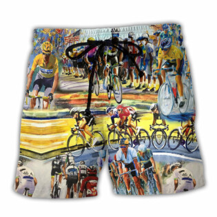 Bike Ride Until The End Of The World Keep Going - Beach Short - Owl Ohh - Owl Ohh