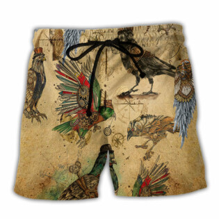 Bird Just Aren't To Be Caged Vintage - Beach Short - Owl Ohh - Owl Ohh