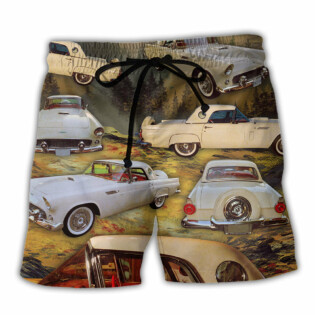 Car Amazing Cars In To The Mountain - Beach Short - Owl Ohh - Owl Ohh