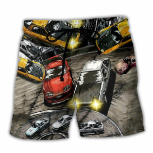 Car I Make My Cars To Go - Beach Short - Owl Ohh - Owl Ohh