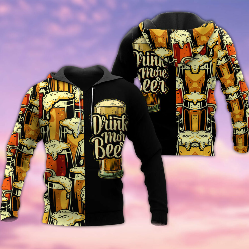 Beer Favorite Drink More Beer - Hoodie - Owl Ohh - Owl Ohh