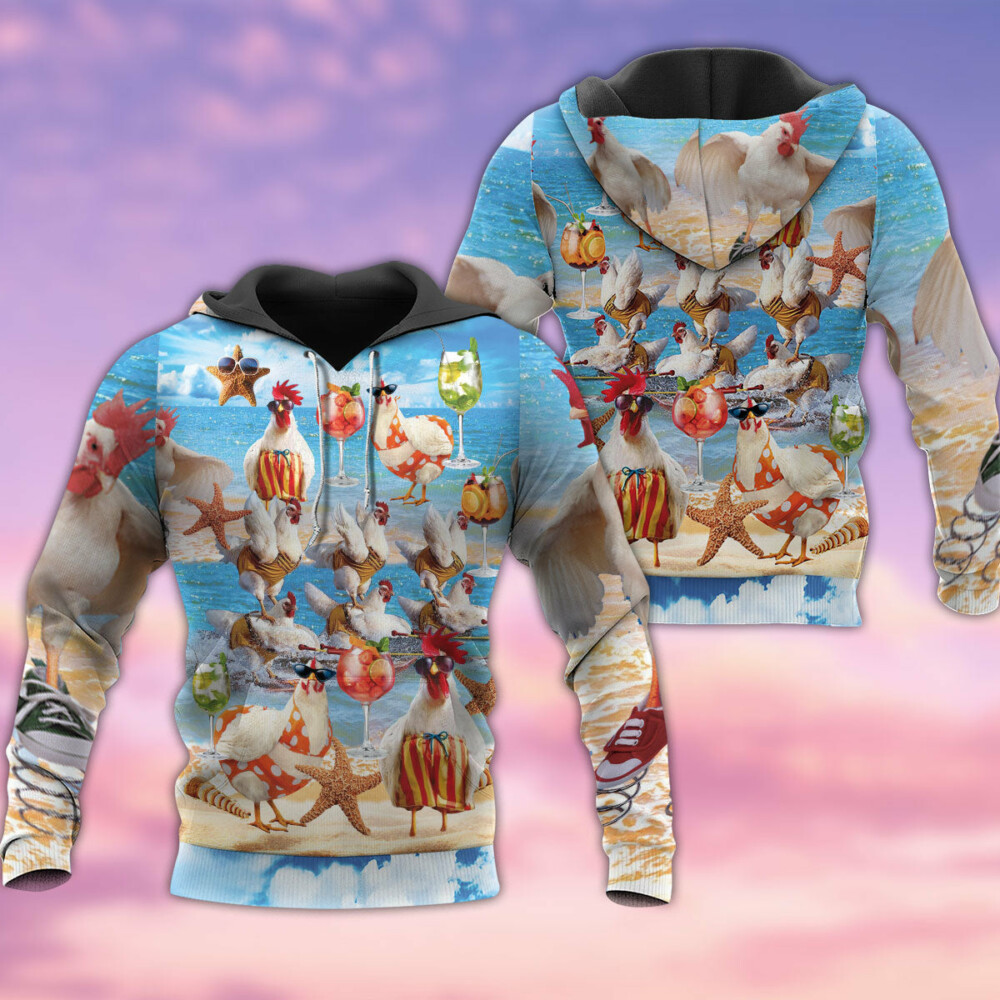 Chicken On The Beach - Hoodie - Owl Ohh - Owl Ohh