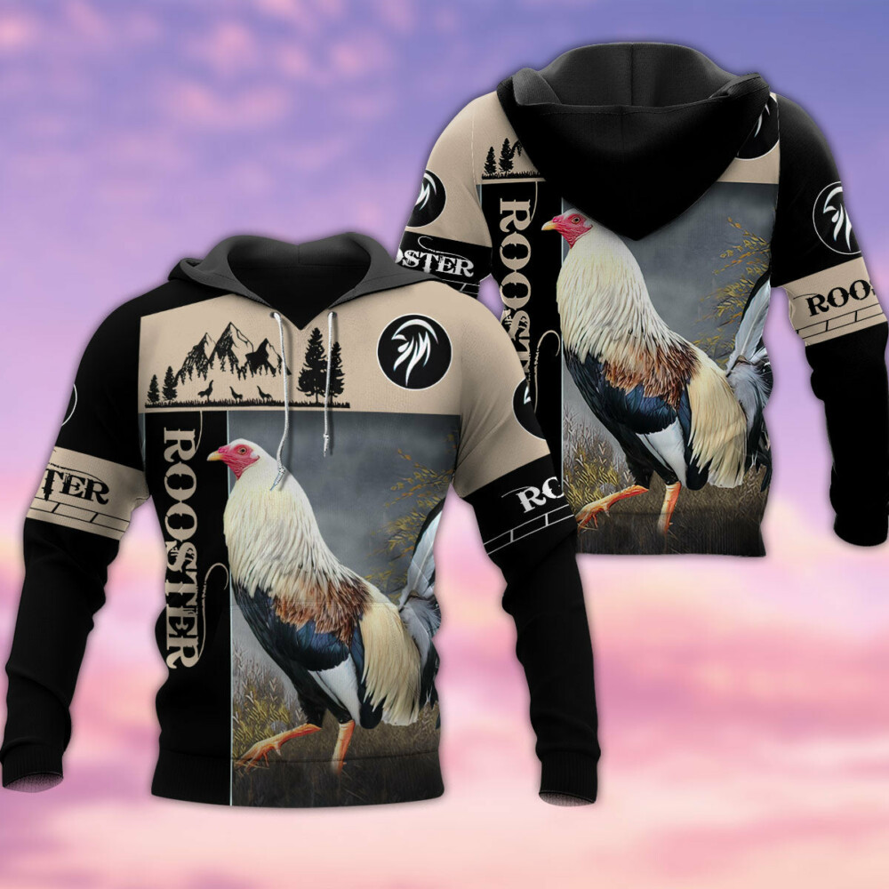 Chicken Rooster Love Morning - Hoodie - Owl Ohh - Owl Ohh
