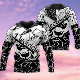 Electrician Black And White Style So Cool - Hoodie - Owl Ohh - Owl Ohh