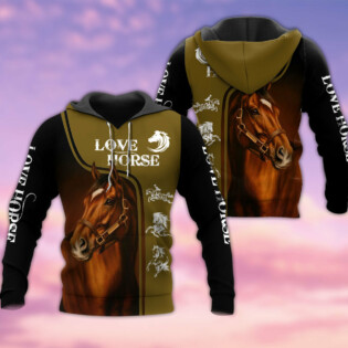 Horse Love Horse Green - Hoodie - Owl Ohh - Owl Ohh