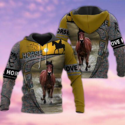 Horse Loves His Strength - Hoodie - Owl Ohh - Owl Ohh