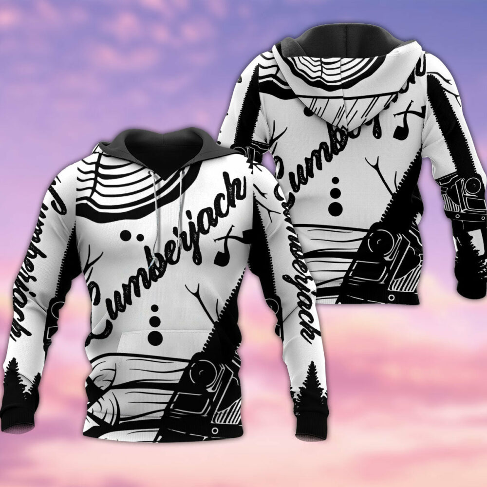 Lumberjack Black And White Style - Hoodie - Owl Ohh - Owl Ohh