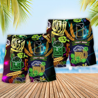 Beer It's Beer O'clock Stunning - Beach Short - Owl Ohh - Owl Ohh