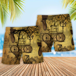 Bike Love Sunset Amazing Vintage - Beach Short - Owl Ohh - Owl Ohh